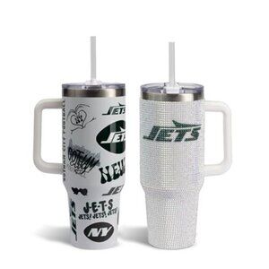 Bling Colossal New York Jets Tumbler 40oz 2pc Insulated